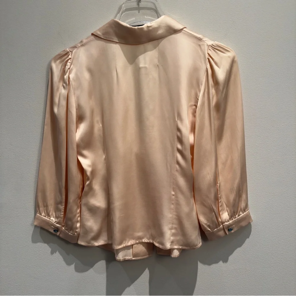 Zara x Kate Moss silky romantic blouse - Picture 4 of 11